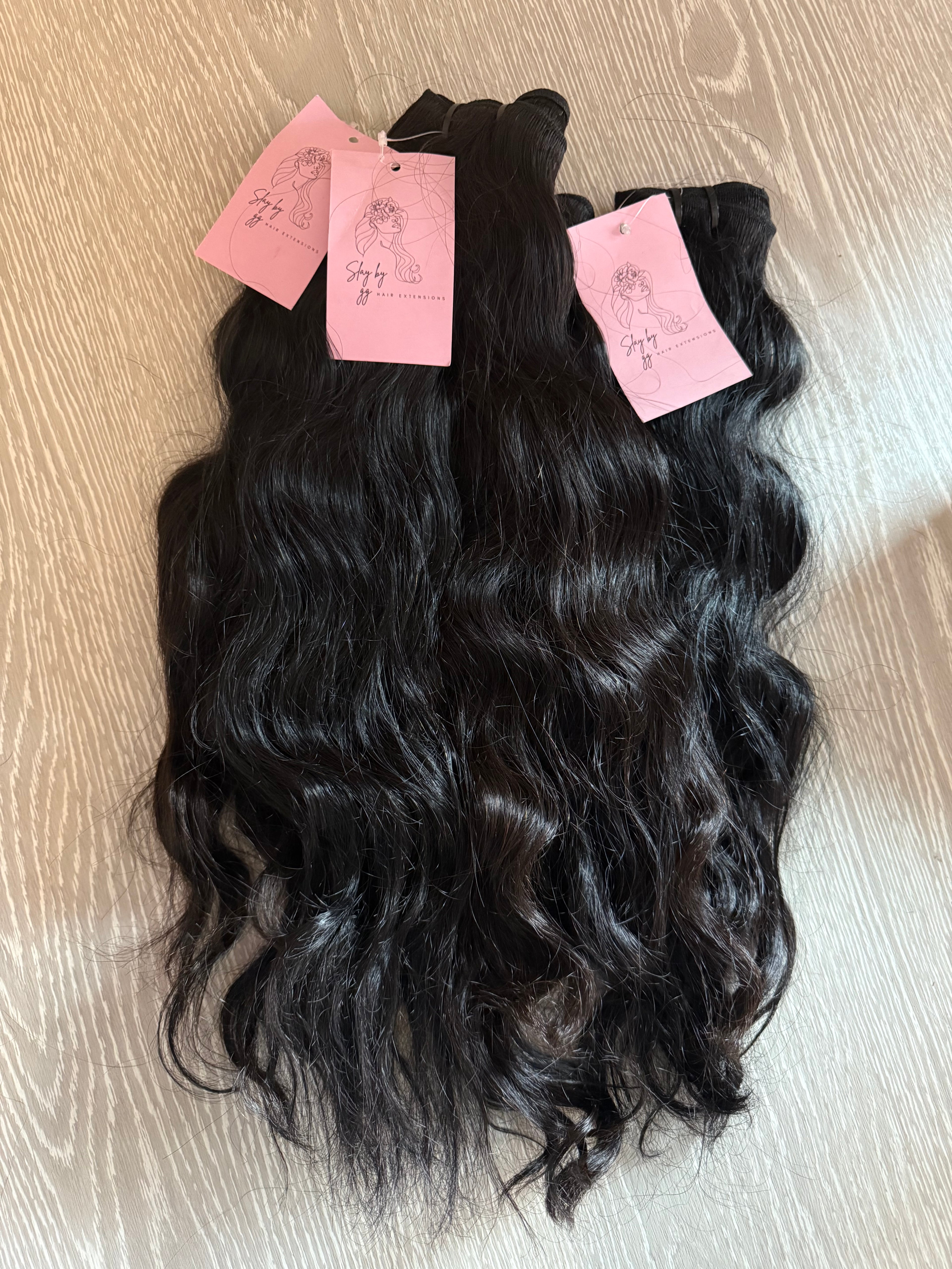 Indian Natural Curl Hair Extensions 24 inch