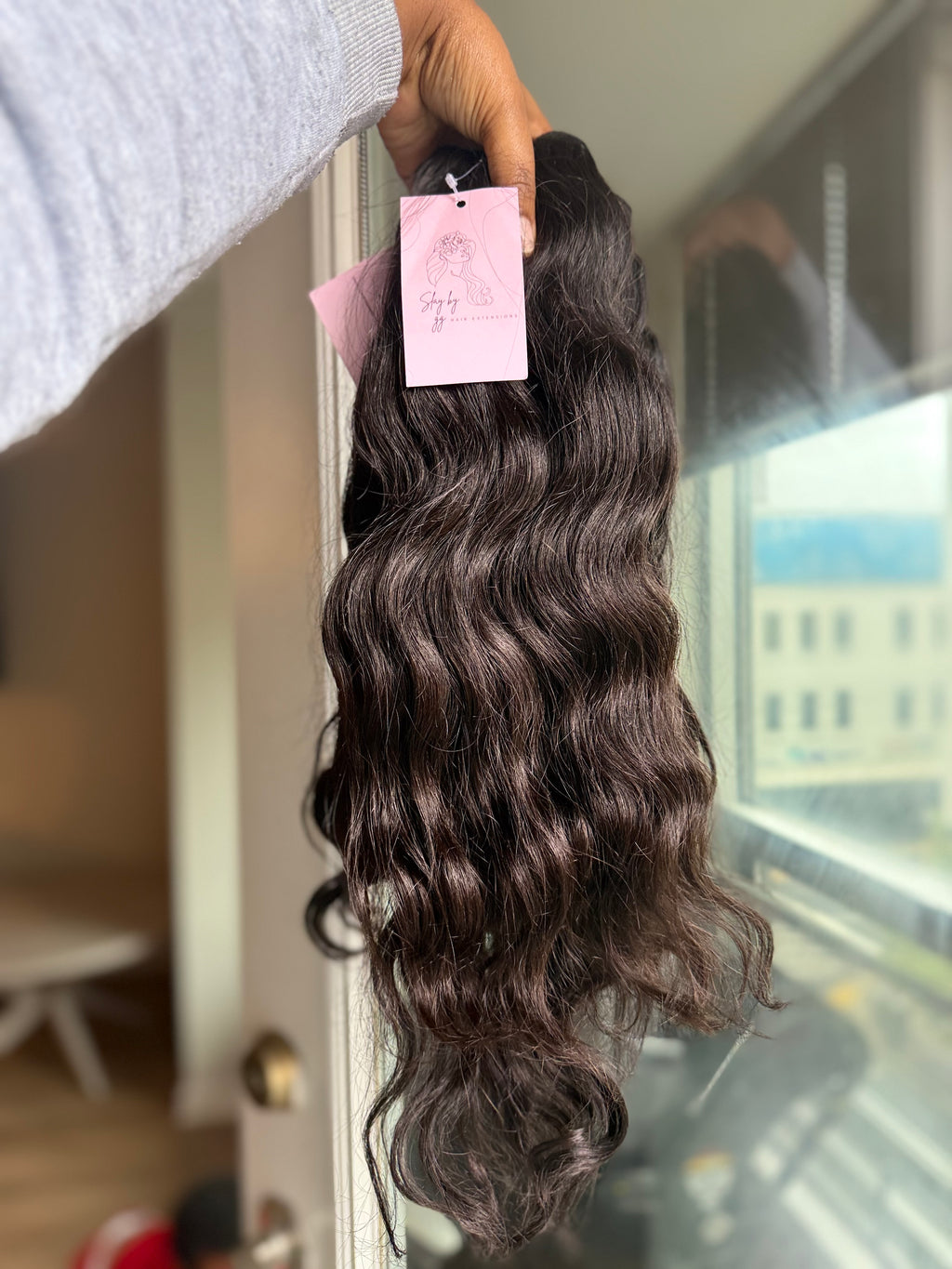 Indian Natural Curl Hair Extensions 24 inch