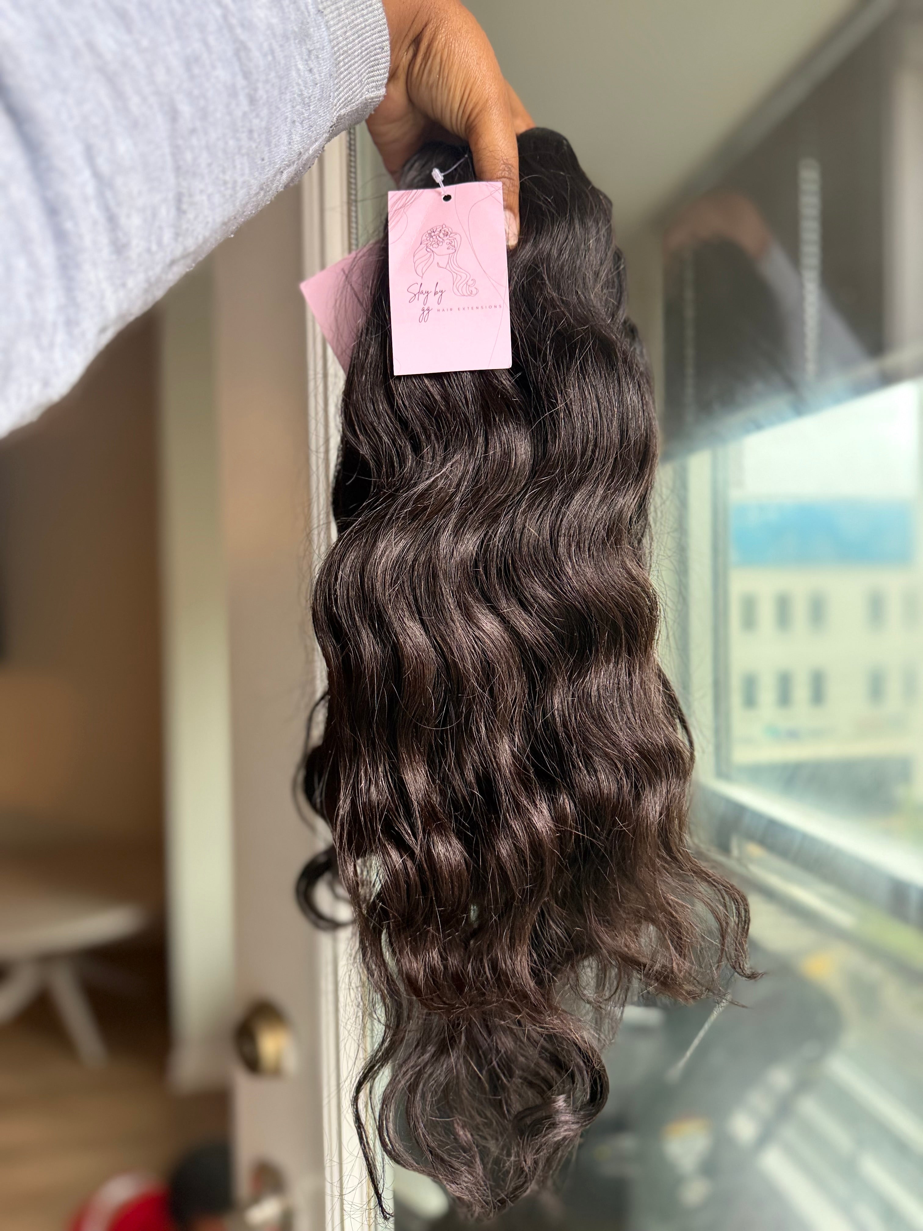 Indian Natural Curl Hair Extensions 24 inch